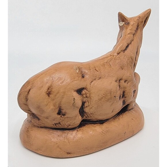 Nativity Donkey Ceramic Mold Glazed Tan Brown Animal Replacement Piece Vintage - Picture 17 of 17